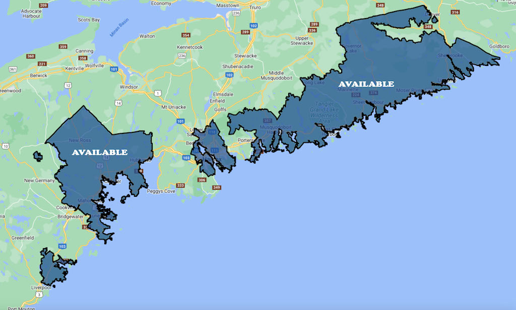Territory map in Halifax