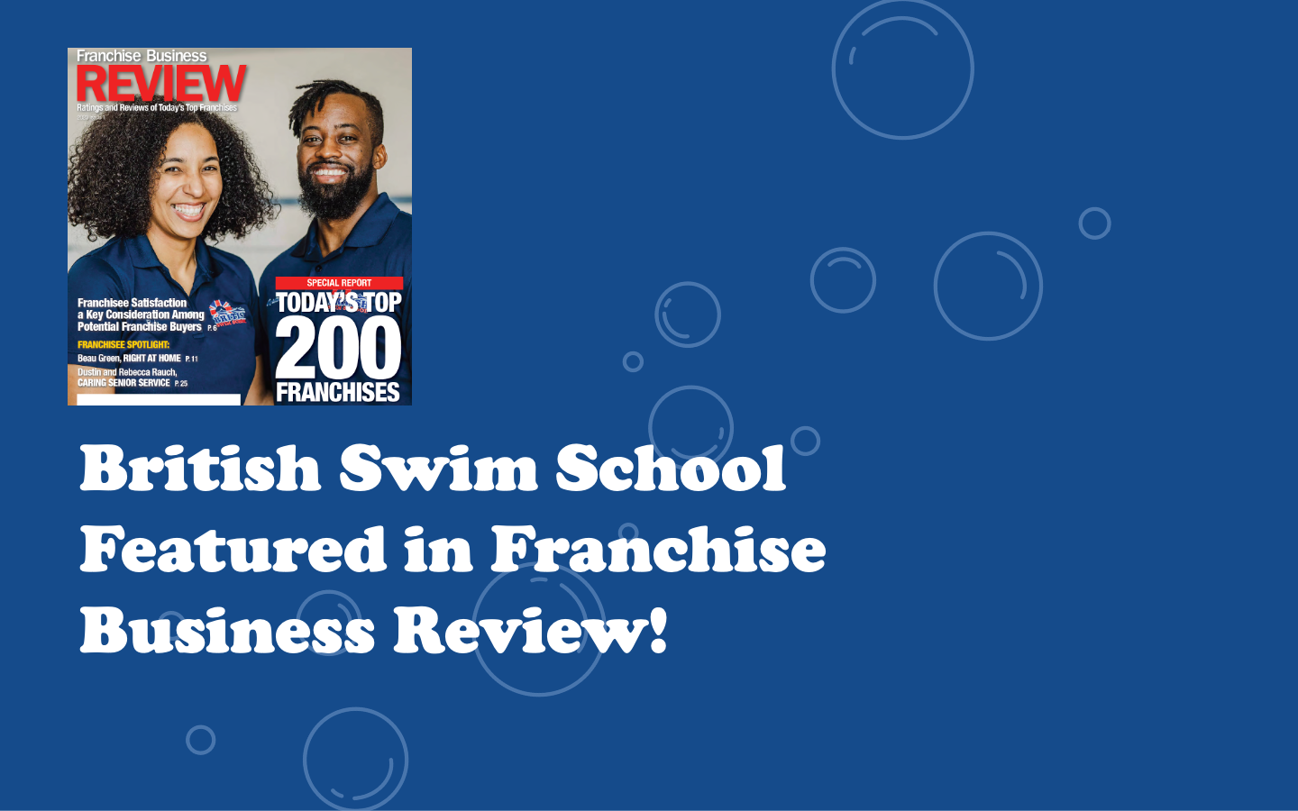 Image of British Swim School Named 2023 Top Franchise by Franchise Business Review