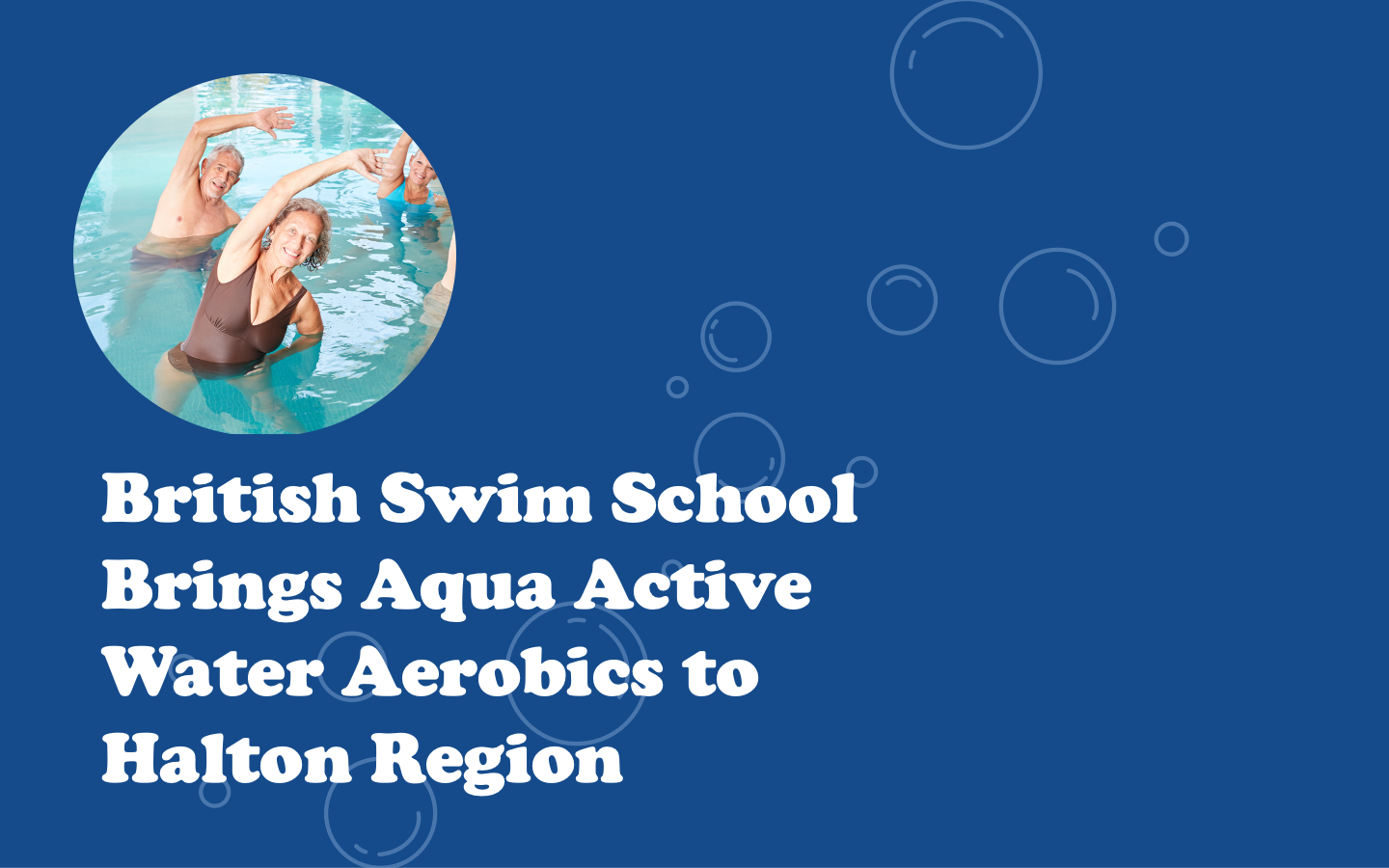 Image of British Swim School Brings Aqua Active Water Aerobics to Halton Region