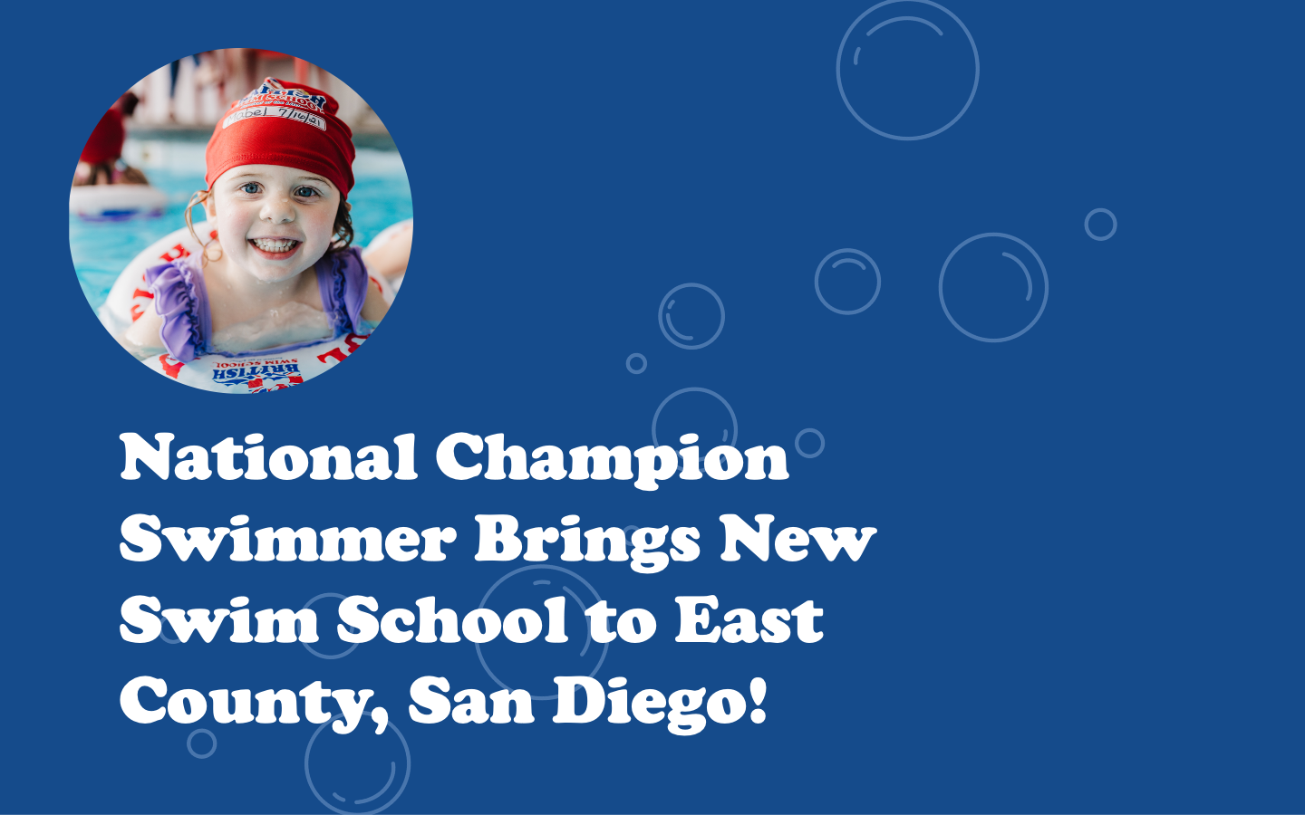 Image of National Champion Swimmer Brings New Swim School to East County, San Diego